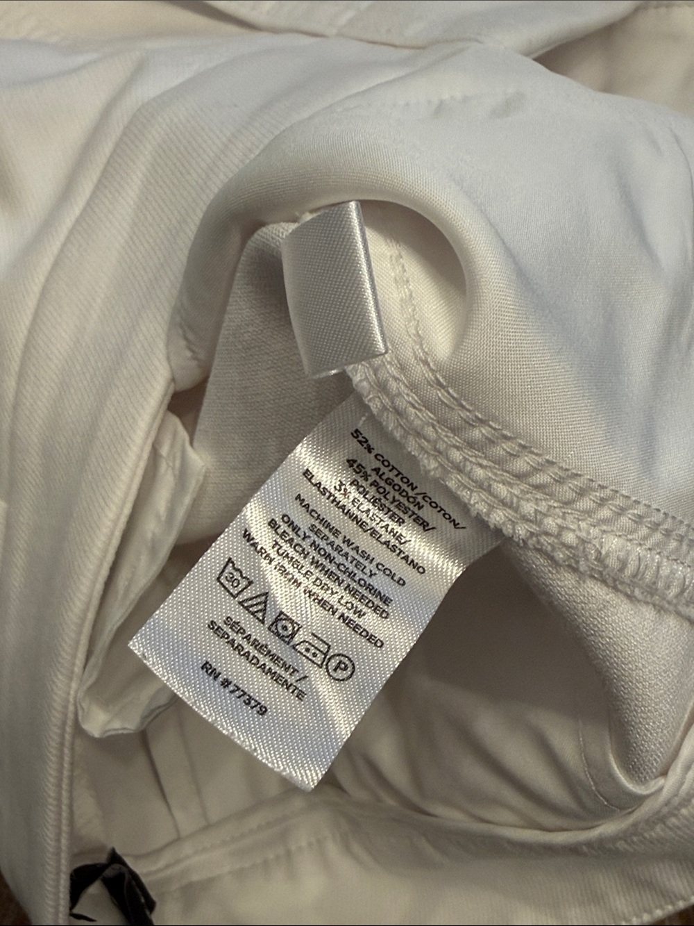 ANN TAYLOR WHITE Petite KATE WIDE LEG CROP PANTS 6P - Picture 8 of 8